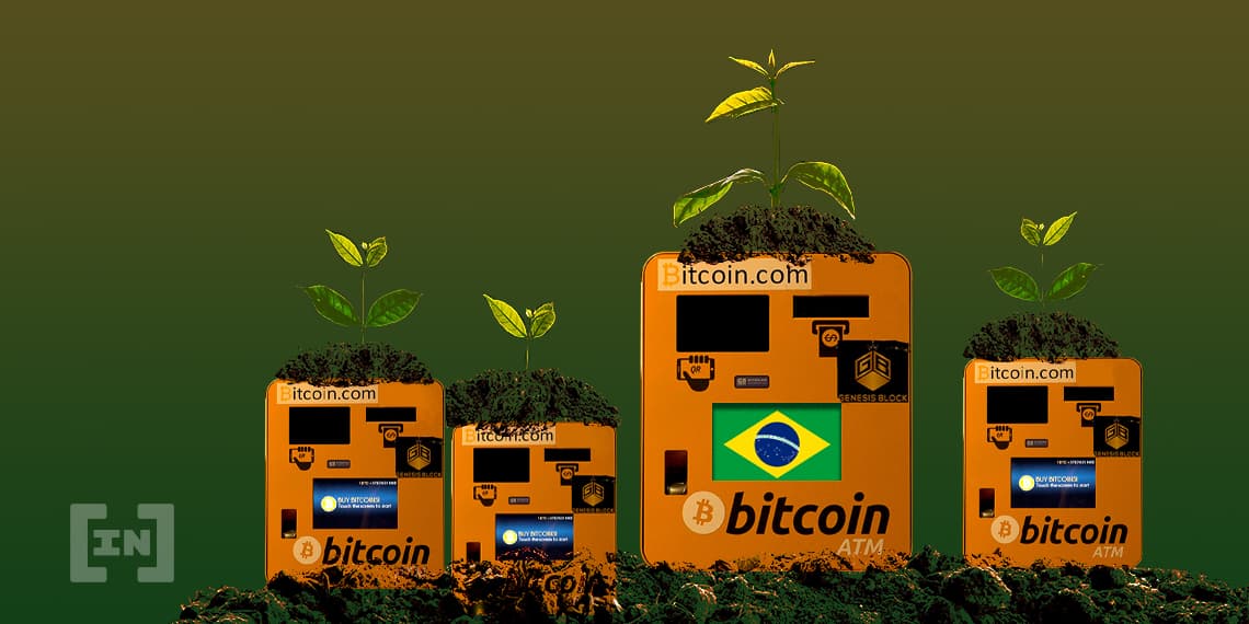 Caixas eletrônicos de bitcoin crescem 45% neste ano; Brasil recebe hoje o primeiro ATM