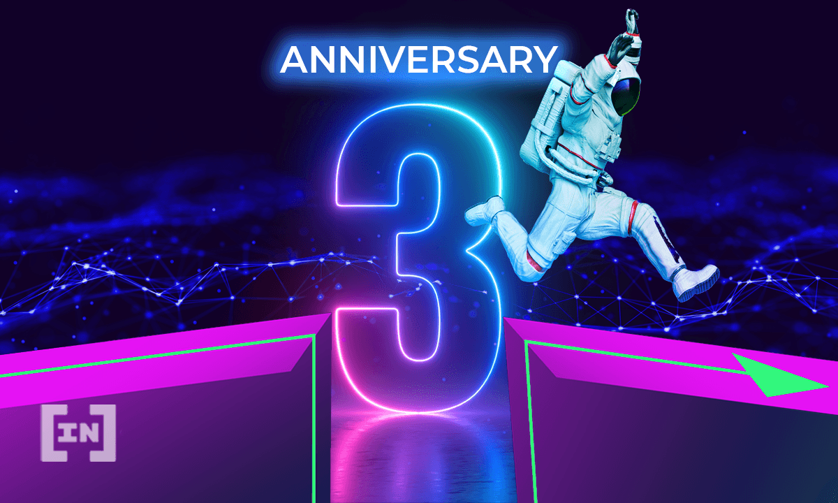 BeInCrypto comemora três anos inesquecíveis com criptomoedas