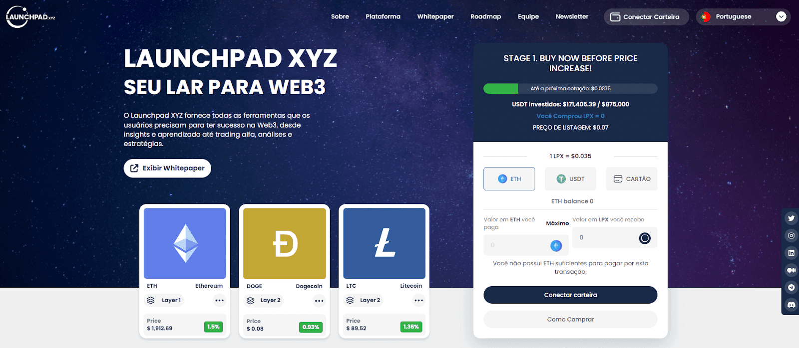 Pré-venda de Launchpad XYZ alcança a marca de US$ 1,2 milhão