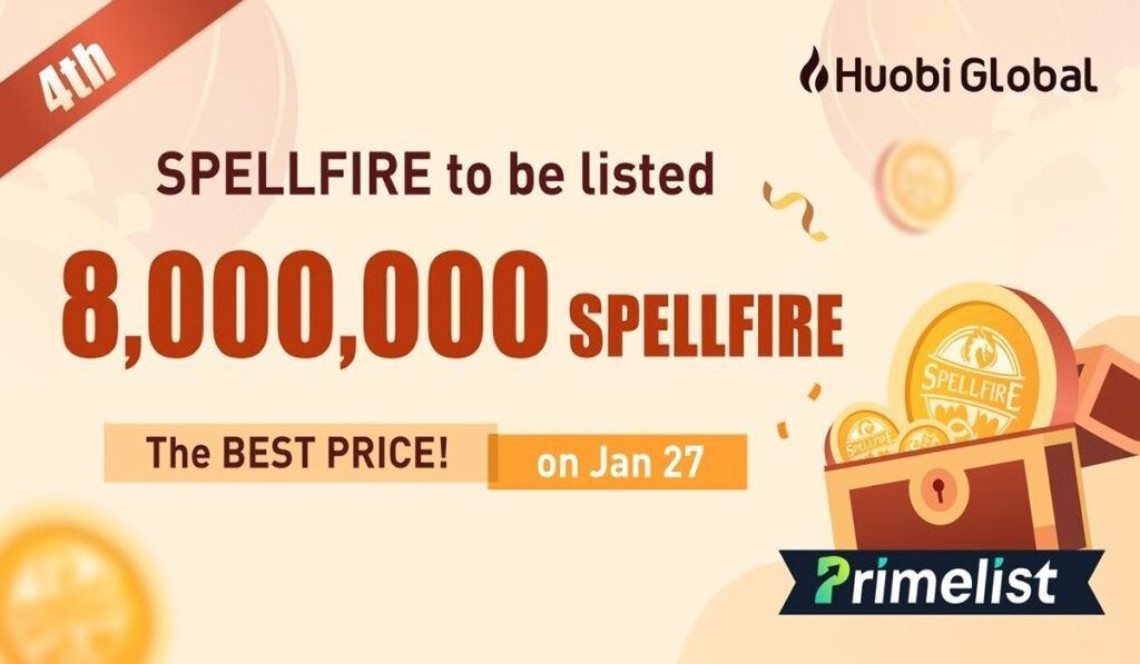 Spellfire entra na Primelist da Huobi