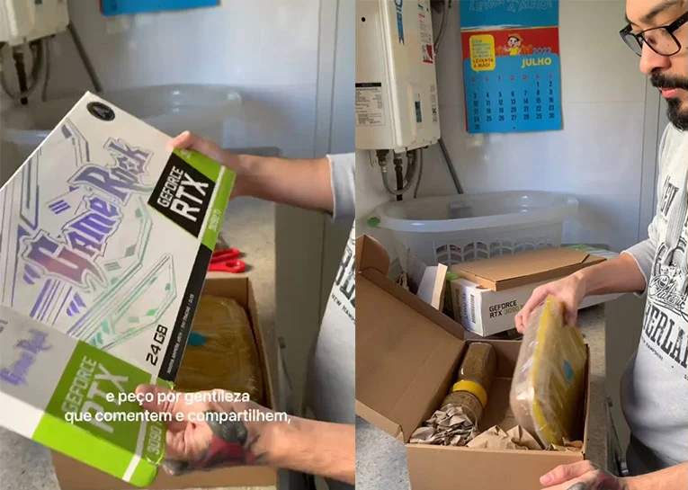 Filho de Mauricio de Sousa compra placa de vídeo e recebe potes com areia