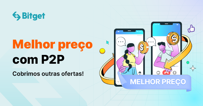 Compre USDT com o menor preço pelo P2P Bitget