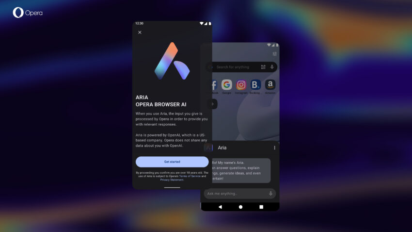 Opera integra IA da OpenAI no navegador Aria