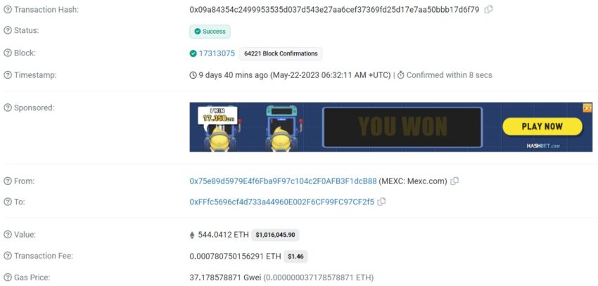 Influenciador pede e recebe 1 milhão de dólares em Ethereum de seus seguidores
