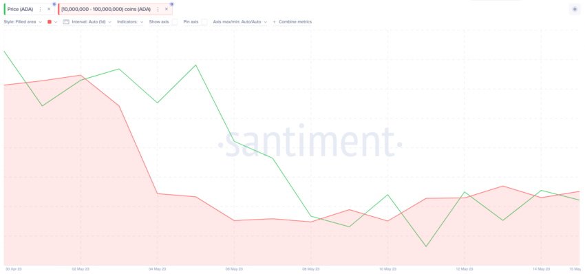 Cardano (ADA) luta para recuperar US$ 0,40. O que as baleias estão fazendo?