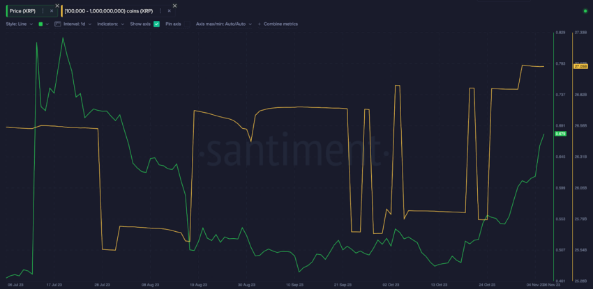XRP: análise on-chain revela atividade agressiva das baleias