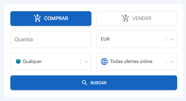Configurações da conta na LocalMonero.