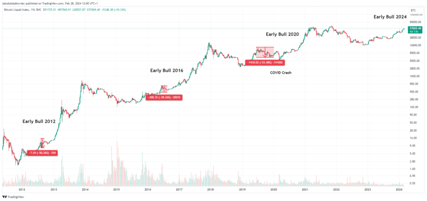 Análise Bitcoin (BTC): indicador on-chain prevê correção de 50%