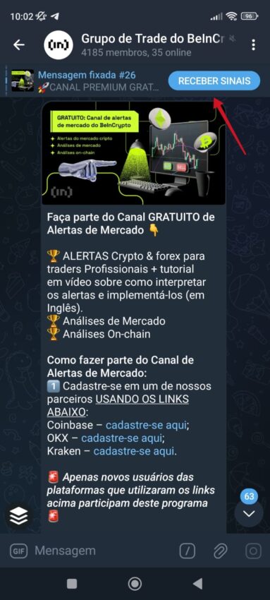 grupos de sinais criptomoedas: BIC