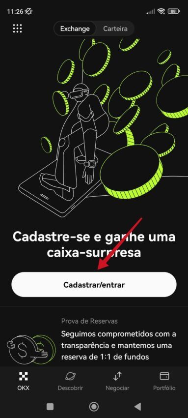 corretoras de criptomoedas que aceitam pix: okx