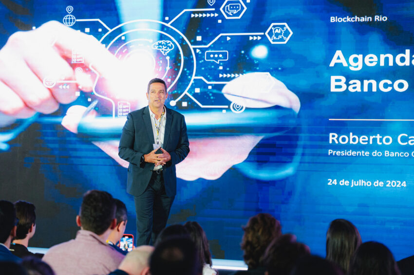 Roberto Campos Neto, presidente do Banco Central fala no Blockchain Rio