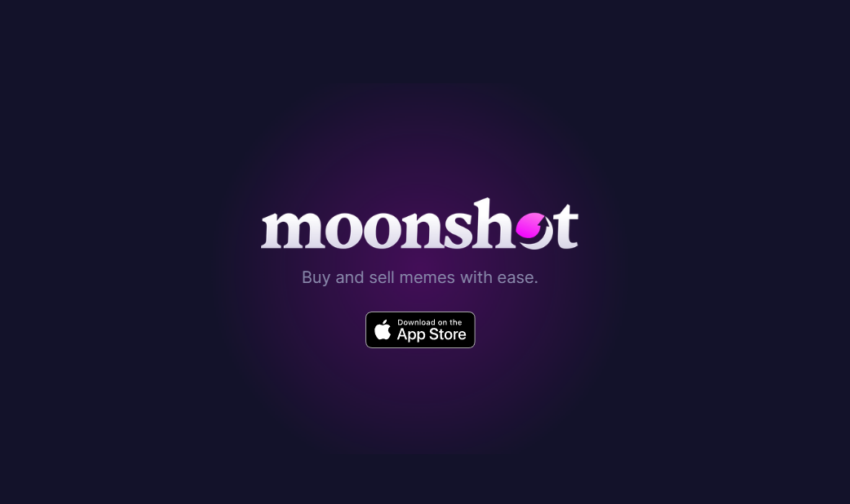 Tela inicial do site oficial do Moonshot.
