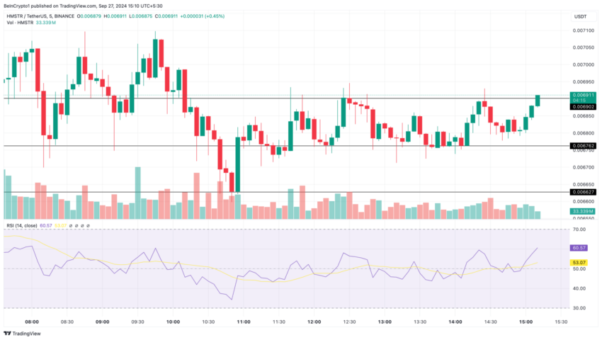 Gráfico do Hamster Kombat (HMSTR) no TradingView