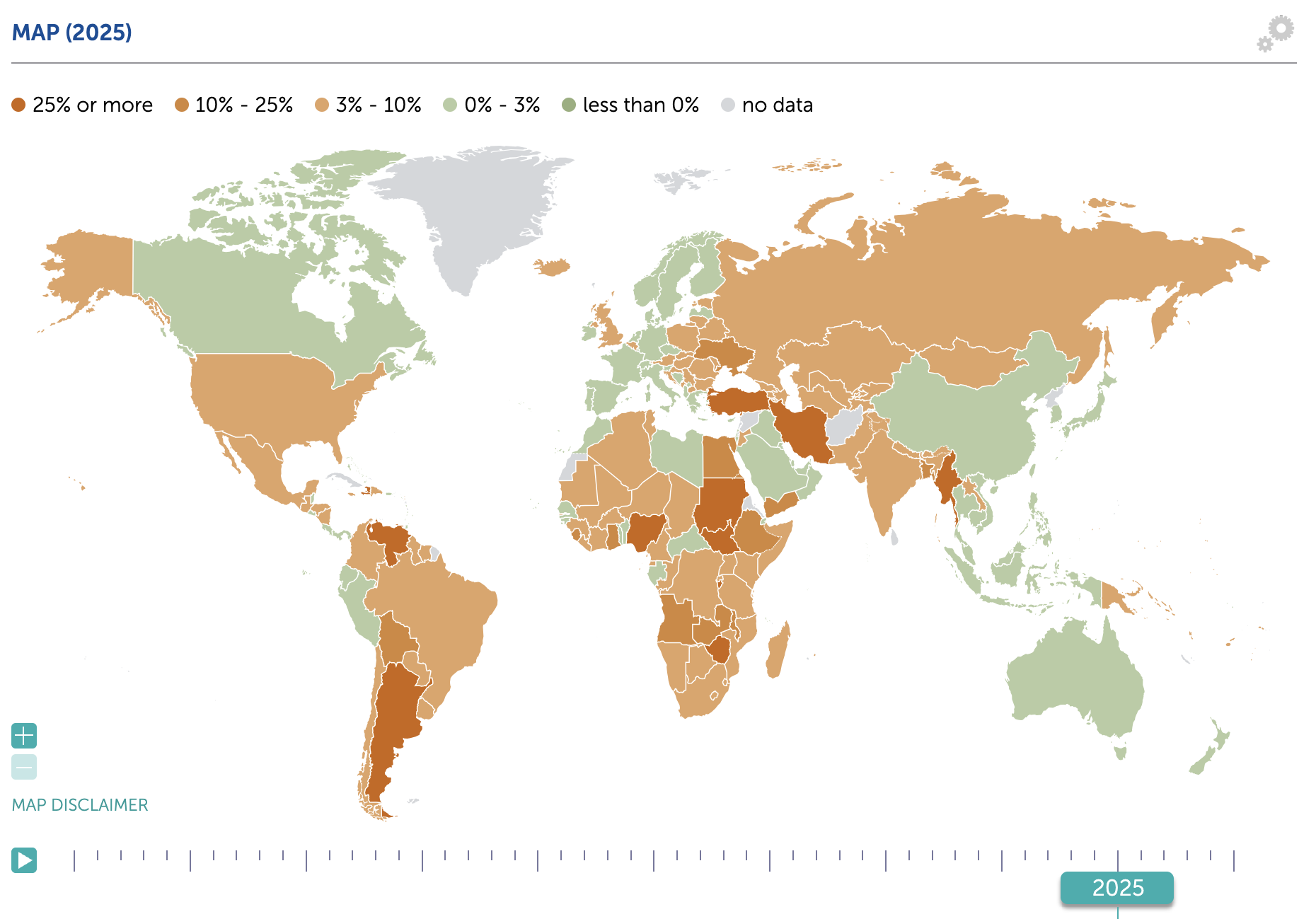 Taxas de Inflação Global Fundo Monetário Internacional