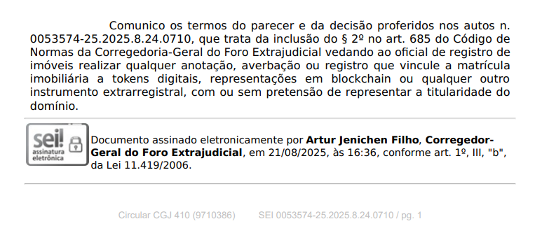 ESTADO DE SANTA CATARINA
PODER JUDICIÁRIO
CORREGEDORIA-GERAL DA JUSTIÇA